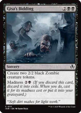 Gisa's Bidding (INR-111) - Innistrad Remastered Foil [Common]