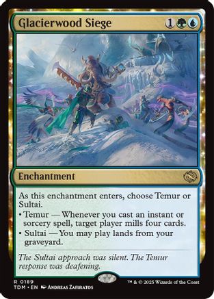 Glacierwood Siege (TDM-189) - Tarkir: Dragonstorm [Rare]