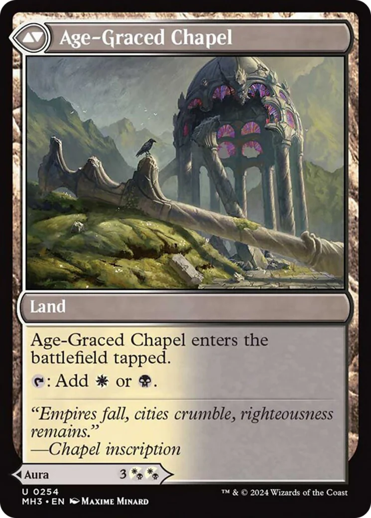 Glasswing Grace // Age-Graced Chapel (MH3-254) - Modern Horizons 3 [Uncommon] - Image 2