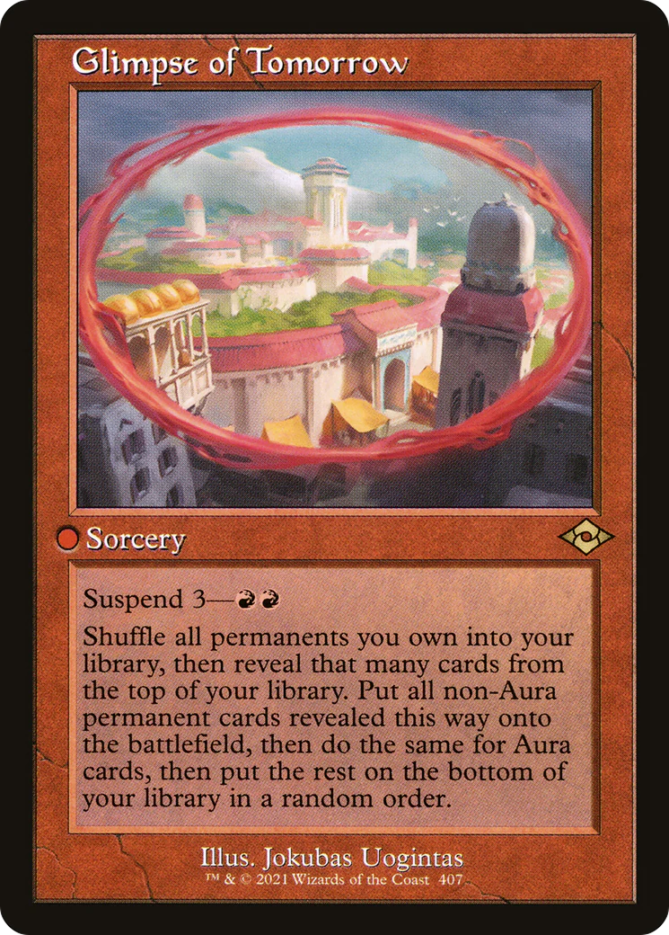 Glimpse of Tomorrow (MH2-407) - Modern Horizons 2 [Rare] Retro Frame