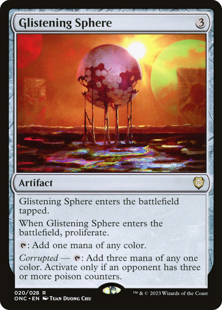 Glistening Sphere (ONC-020) - Phyrexia: All Will Be One Commander [Rare]