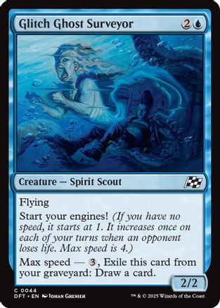 Glitch Ghost Surveyor (DFT-044) - Aetherdrift Foil [Common]
