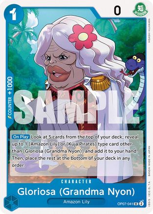 Gloriosa (Grandma Nyon) (OP07-041) - 500 Years in the Future  [Uncommon]