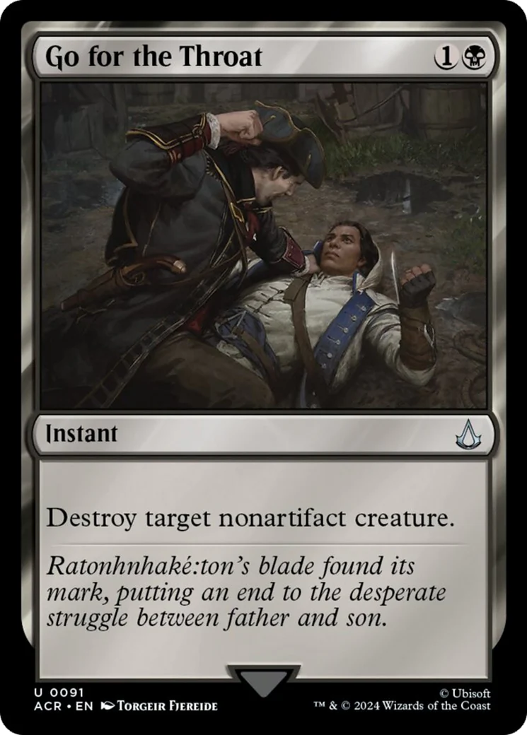 Go for the Throat (ACR-091) - Assassin's Creed Foil [Uncommon]