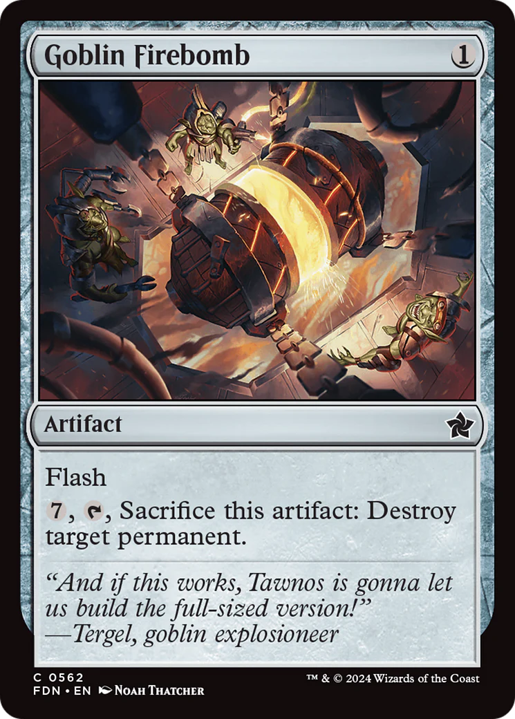 Goblin Firebomb (FDN-562) - Foundations [Common]