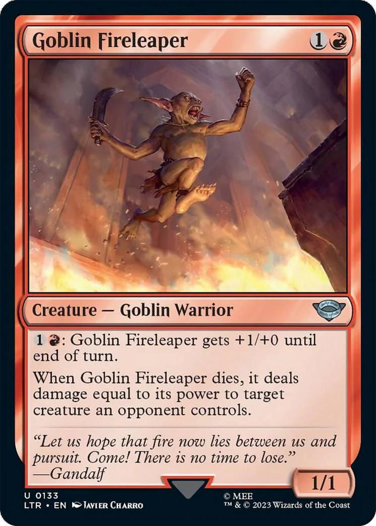 Goblin Fireleaper (LTR-133) - The Lord of the Rings: Tales of Middle-earth [Uncommon]