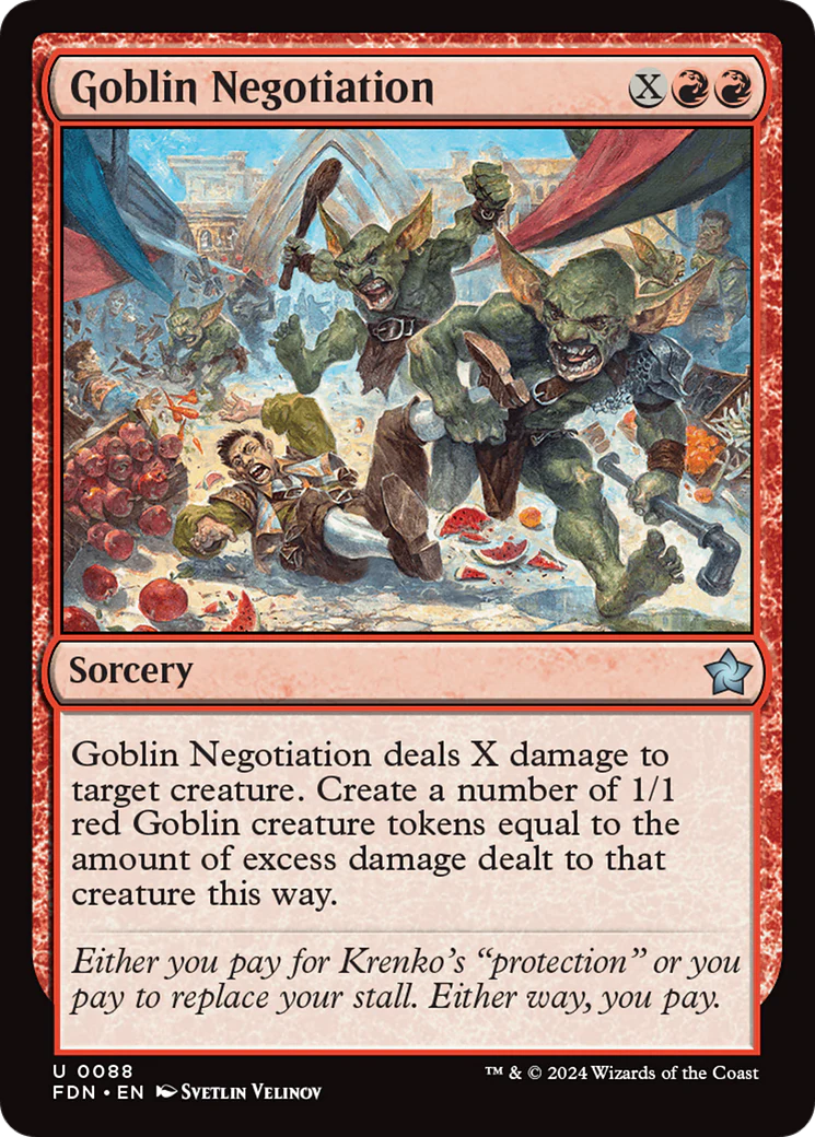 Goblin Negotiation (FDN-088) - Foundations [Uncommon]