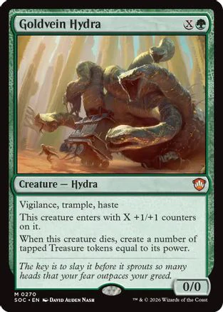 Goldvein Hydra (SOC-270) - Commander: Secrets of Strixhaven [Mythic]