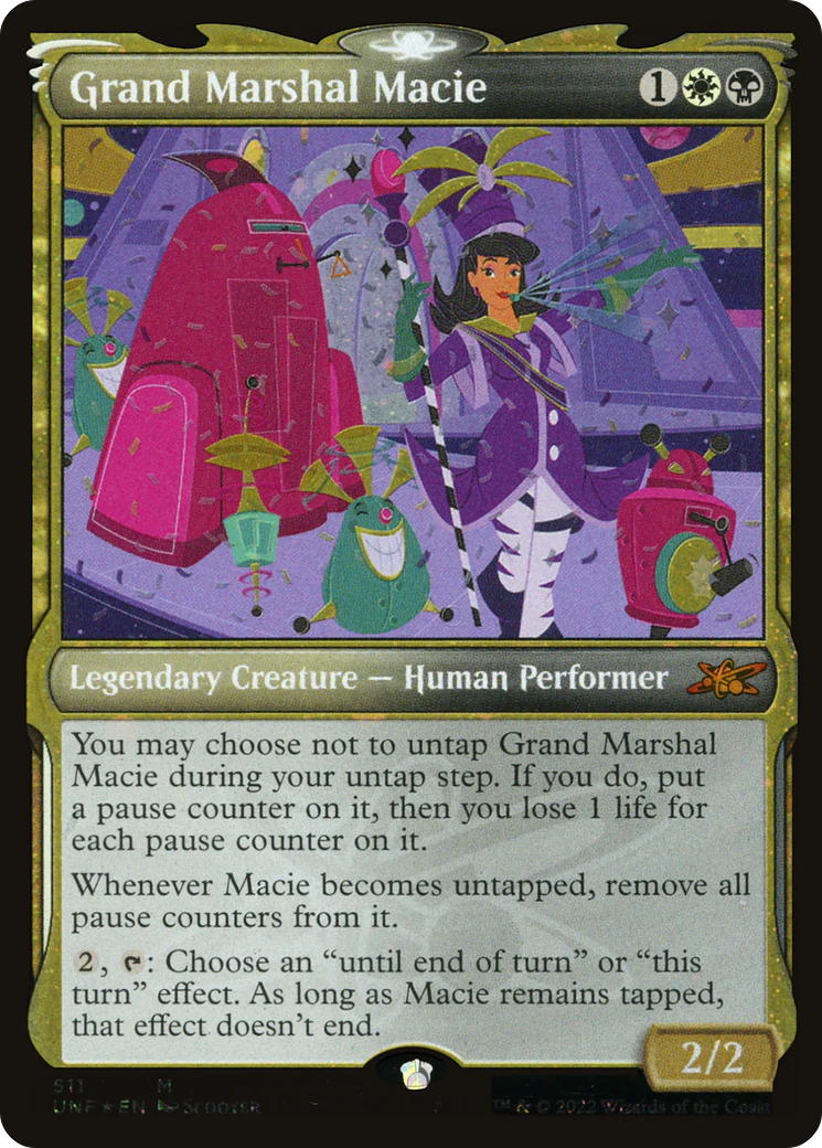 Grand Marshal Macie (UNF-511) - Unfinity: (Showcase) Galaxy Foil [Mythic]