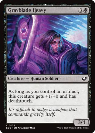 Gravblade Heavy (EOE-102) - Edge of Eternities Foil [Uncommon]