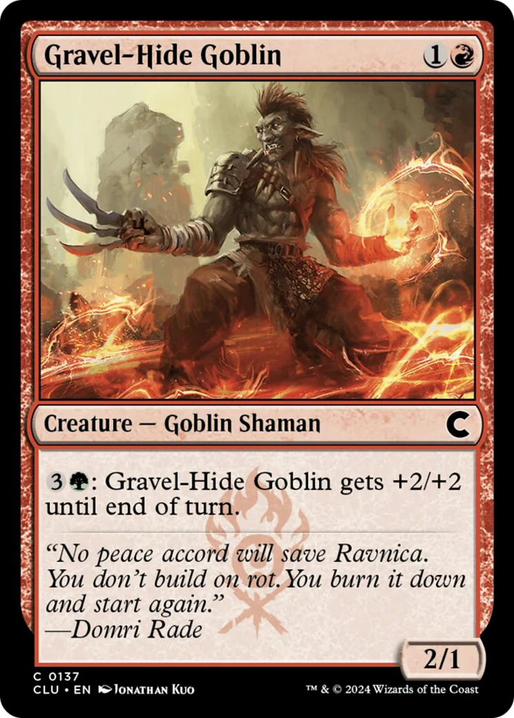 Gravel-Hide Goblin (CLU-137) - Ravnica: Clue Edition [Common]