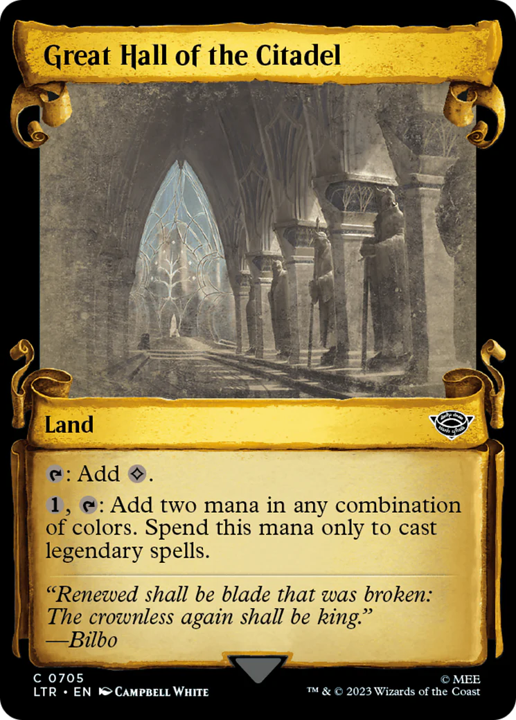 Great Hall of the Citadel (LTR-705) - The Lord of the Rings: Tales of Middle-earth: (Showcase) Scroll [Common]