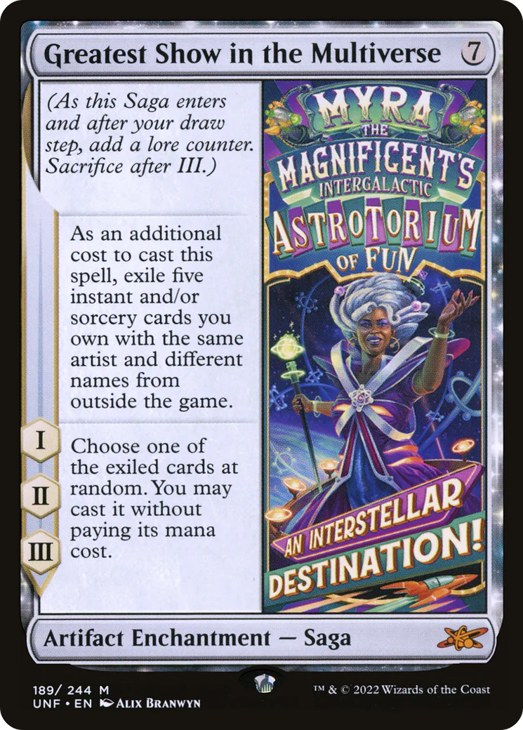 Greatest Show in the Multiverse (UNF-189) - Unfinity Foil [Mythic]