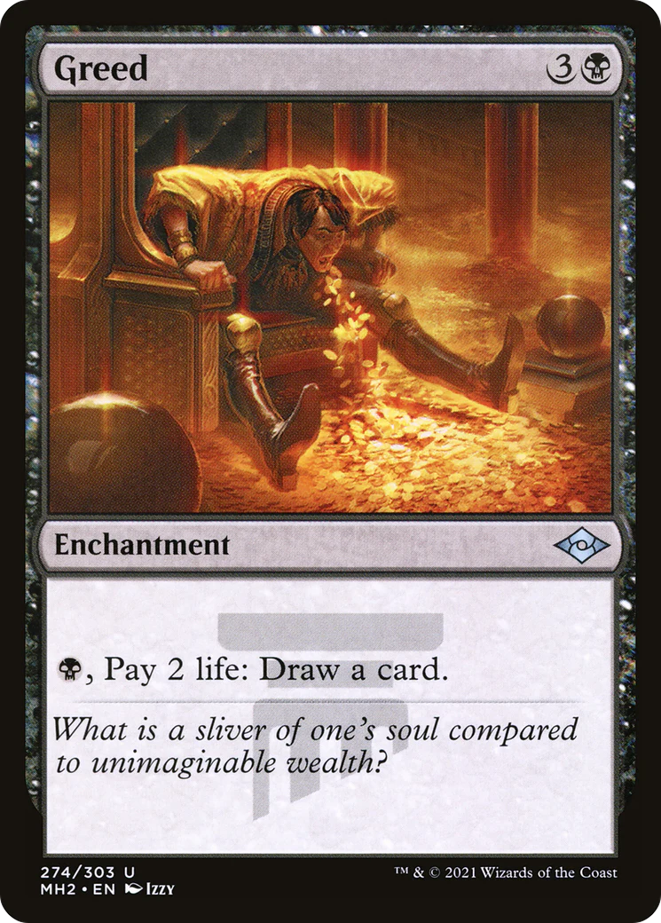 Greed (MH2-274) - Modern Horizons 2 Etched Foil [Uncommon]