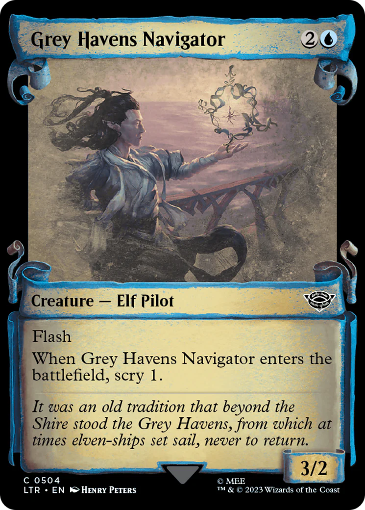 Grey Havens Navigator (LTR-504) - The Lord of the Rings: Tales of Middle-earth: (Showcase) Scroll [Common]