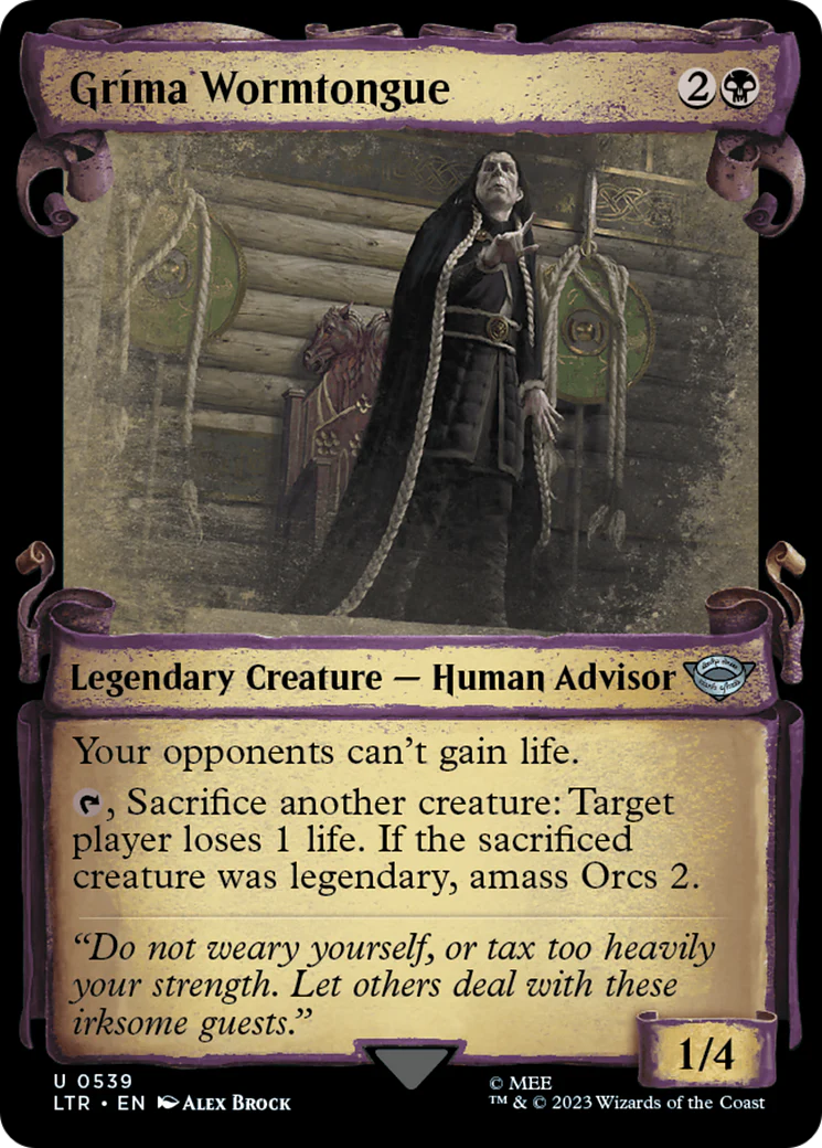 Gríma Wormtongue (LTR-539) - The Lord of the Rings: Tales of Middle-earth: (Showcase) Scroll [Uncommon]