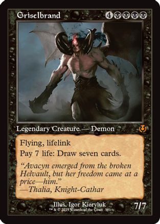 Griselbrand (Retro Frame) (INR-381) - Innistrad Remastered Foil [Mythic]