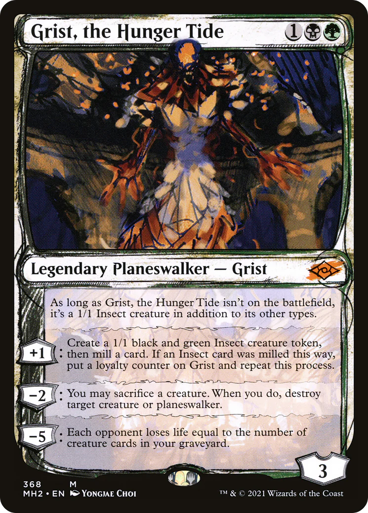 Grist, the Hunger Tide (MH2-368) - Modern Horizons 2: (Showcase) [Mythic]