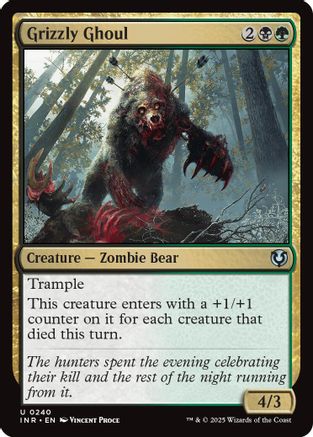 Grizzly Ghoul (INR-240) - Innistrad Remastered Foil [Uncommon]