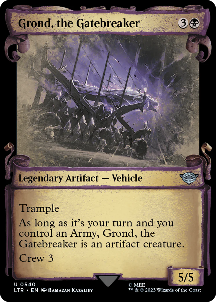 Grond, the Gatebreaker (LTR-540) - The Lord of the Rings: Tales of Middle-earth: (Showcase) Scroll Foil [Uncommon]