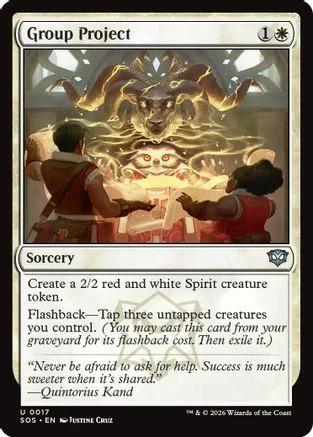 Group Project (SOS-017) - Secrets of Strixhaven Foil [Uncommon]