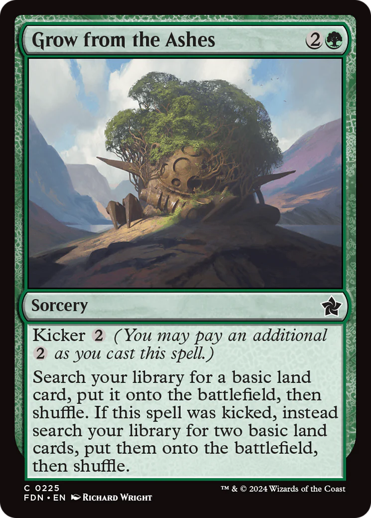 Grow from the Ashes (FDN-225) - Foundations Foil [Common]