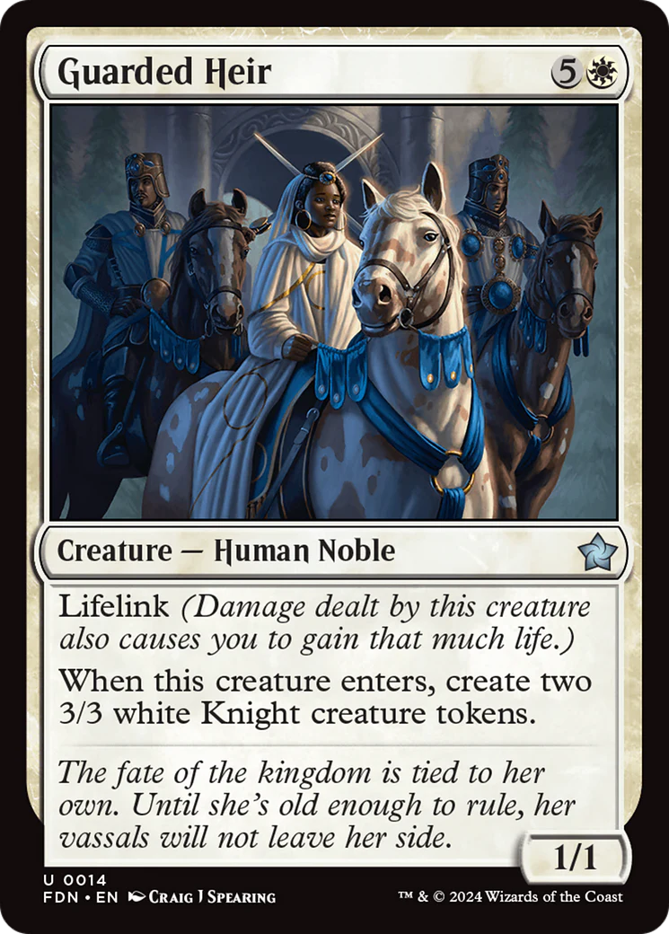 Guarded Heir (FDN-014) - Foundations [Uncommon]