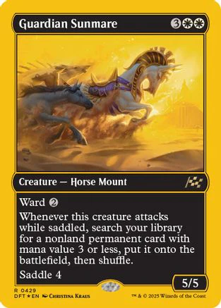 Guardian Sunmare (First-Place Foil) (DFT-429) - Aetherdrift Foil [Rare]