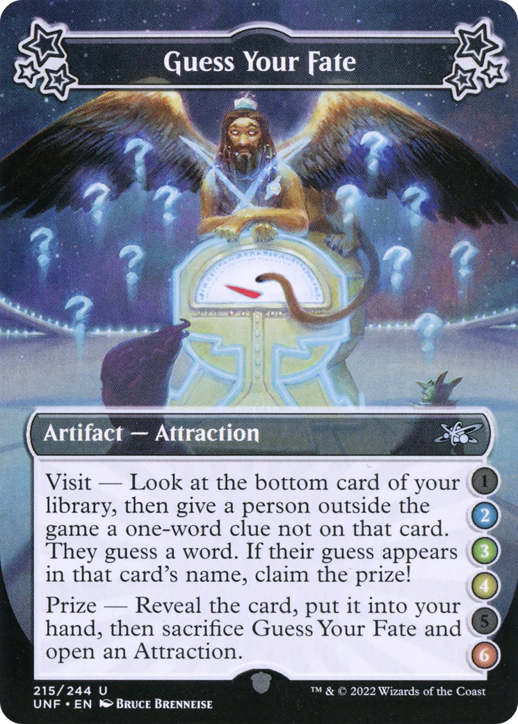Guess Your Fate (UNF-215A) - Unfinity Foil [Uncommon]