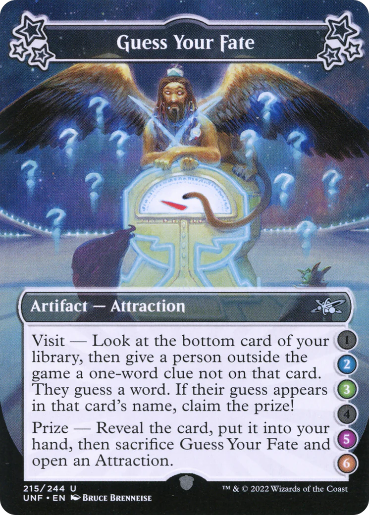 Guess Your Fate (UNF-215B) - Unfinity Foil [Uncommon]
