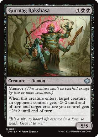 Gurmag Rakshasa (TDM-081) - Tarkir: Dragonstorm Foil [Uncommon]