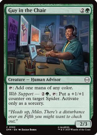 Guy in the Chair (SPM-102) - Marvel's Spider-Man Foil [Common]