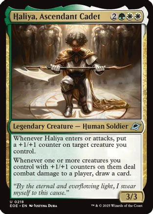 Haliya, Ascendant Cadet (EOE-218) - Edge of Eternities Foil [Uncommon]