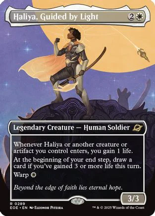 Haliya, Guided by Light (Borderless) (EOE-289) - Edge of Eternities [Rare]