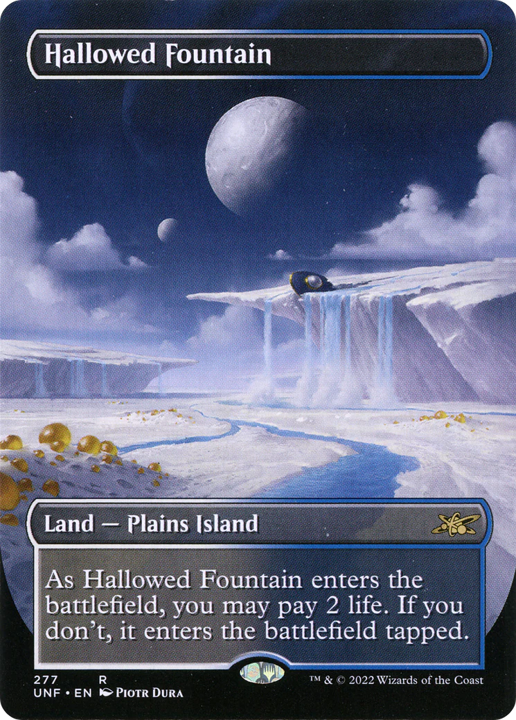 Hallowed Fountain (UNF-277) - Unfinity (Borderless) [Rare]