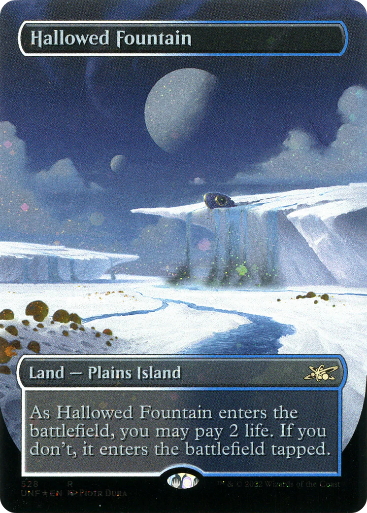 Hallowed Fountain (UNF-528) - Unfinity (Borderless) Galaxy Foil [Rare]