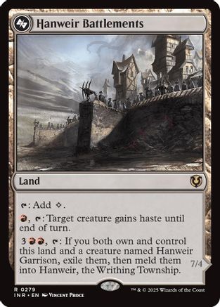Hanweir Battlements (INR-279) - Innistrad Remastered Foil [Rare]
