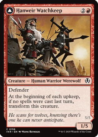 Hanweir Watchkeep (INR-158) - Innistrad Remastered Foil [Common]
