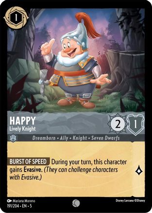 Happy - Lively Knight (191/204) - Shimmering Skies  [Common]