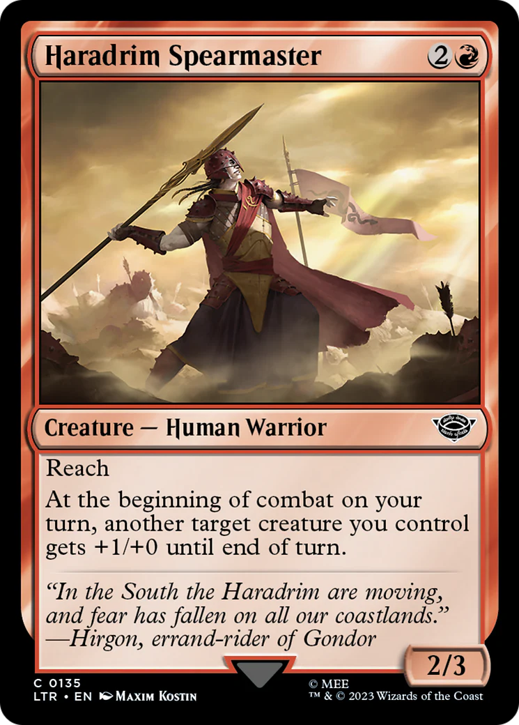 Haradrim Spearmaster (LTR-135) - The Lord of the Rings: Tales of Middle-earth [Common]