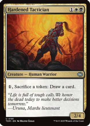 Hardened Tactician (TDM-191) - Tarkir: Dragonstorm Foil [Uncommon]