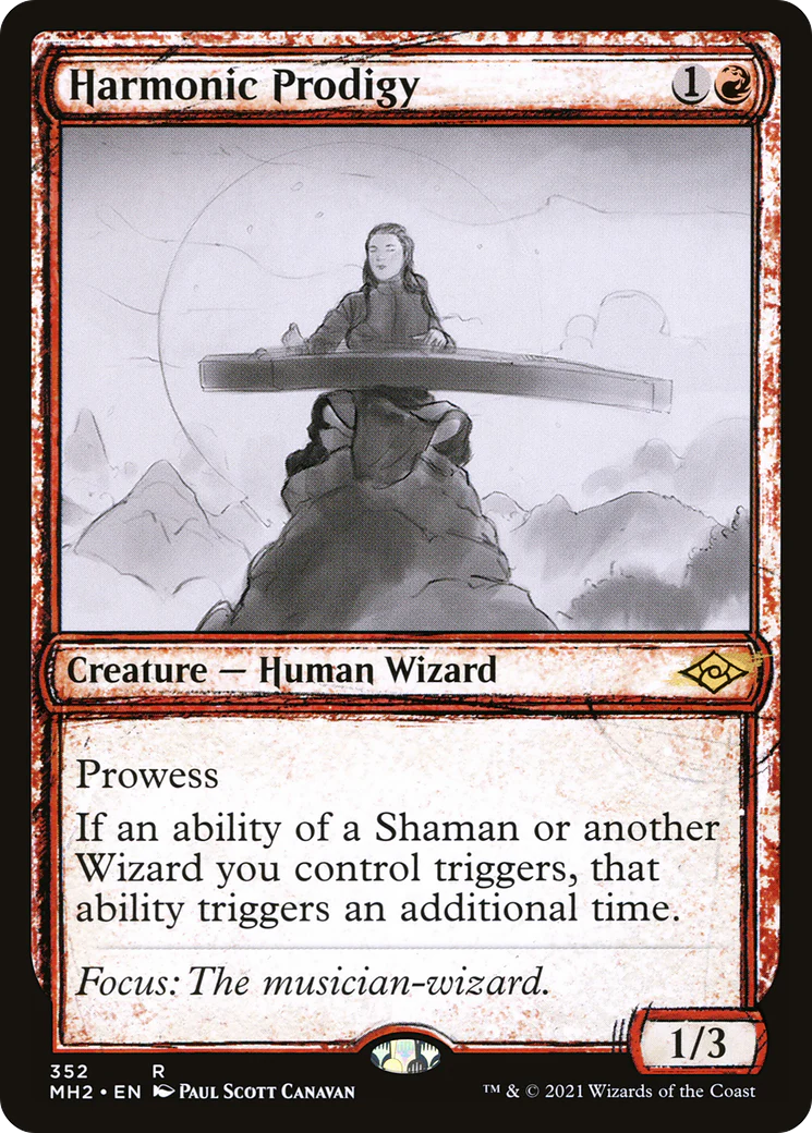 Harmonic Prodigy (MH2-352) - Modern Horizons 2: (Showcase) Foil [Rare]