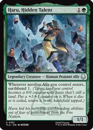 Haru, Hidden Talent (TLA-182) - Avatar: The Last Airbender [Uncommon]