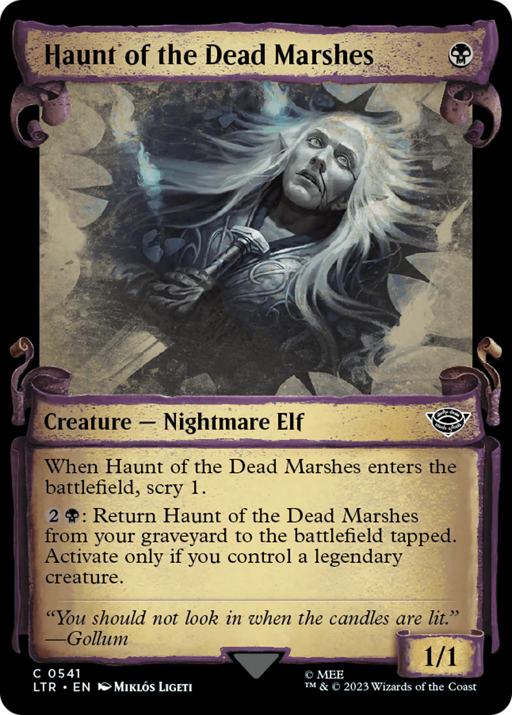 Haunt of the Dead Marshes (LTR-541) - The Lord of the Rings: Tales of Middle-earth: (Showcase) Scroll Foil [Common]