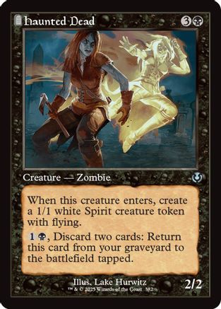 Haunted Dead (Retro Frame) (INR-382) - Innistrad Remastered Foil [Uncommon]