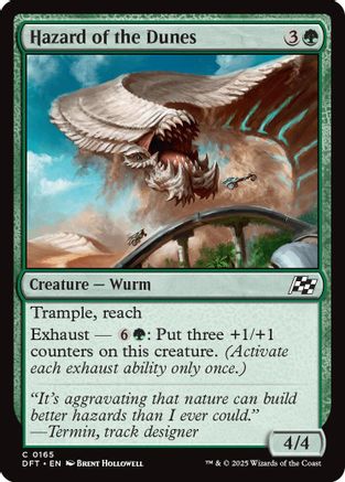 Hazard of the Dunes (DFT-165) - Aetherdrift Foil [Common]
