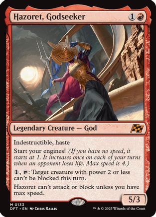 Hazoret, Godseeker (DFT-133) - Aetherdrift Foil [Mythic]