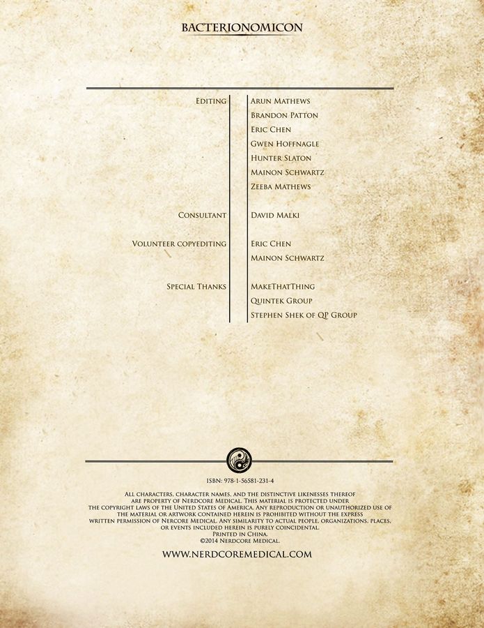 Healing Blade: Defenders of Soma- Bacterionomicon (Book) - Image 3