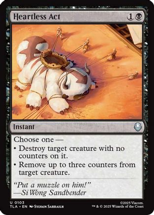 Heartless Act (TLA-103) - Avatar: The Last Airbender Foil [Uncommon]