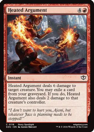 Heated Argument (SOS-118) - Secrets of Strixhaven Foil [Common]